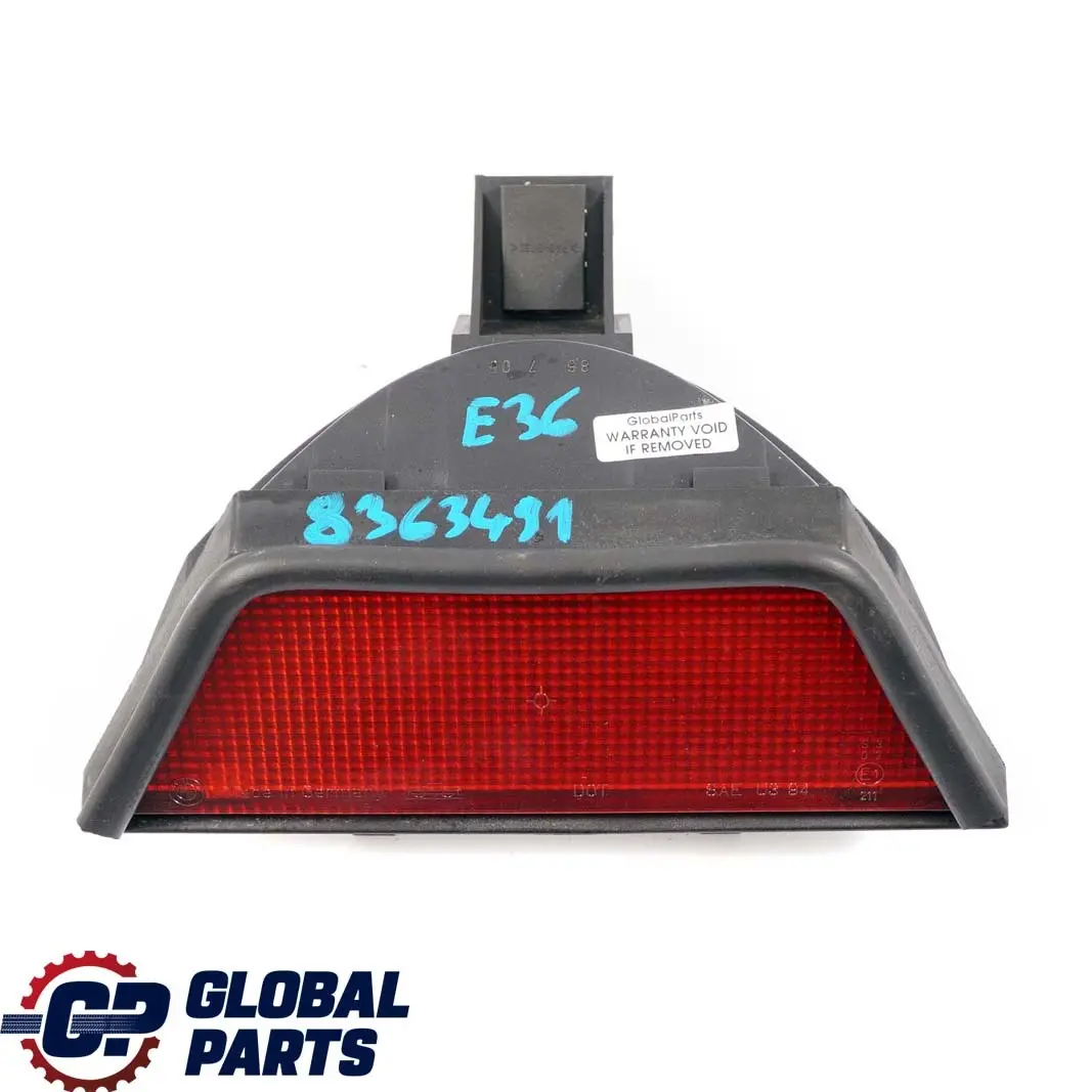 BMW 3 Series E36 Coupe Saloon Rear Third Stoplamp Lamp Brake Light Red - SKU 8363491 - Part number 8363491