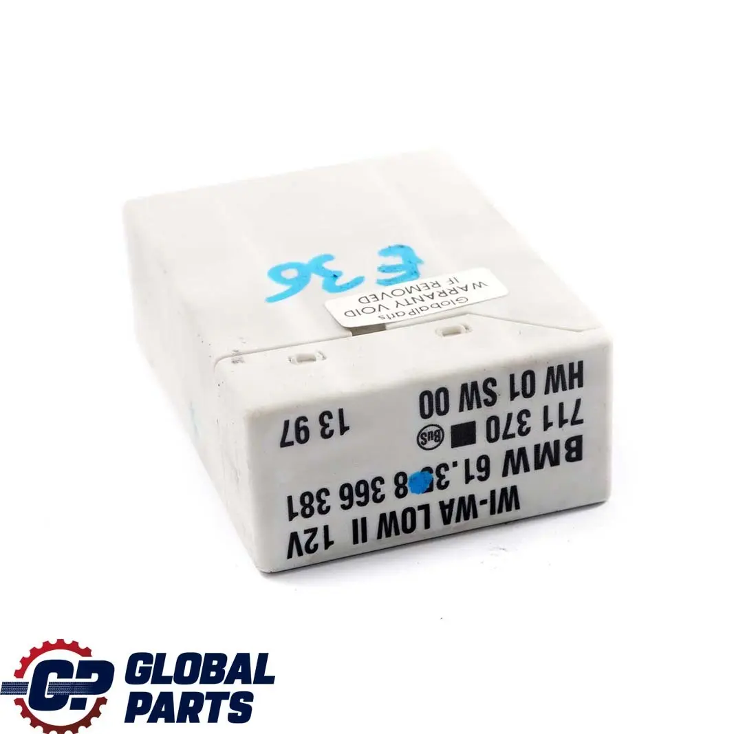 Windscreen Wiper Wash Wi-Wa Control Unit Module ECU to BMW 3 5 E34 E36 with Part number 8366381 BMW 3 5 E34 E36 Windscreen Wiper Wash Wi-Wa Control Unit Module ECU - SKU 8366381 - Part number 8366381
