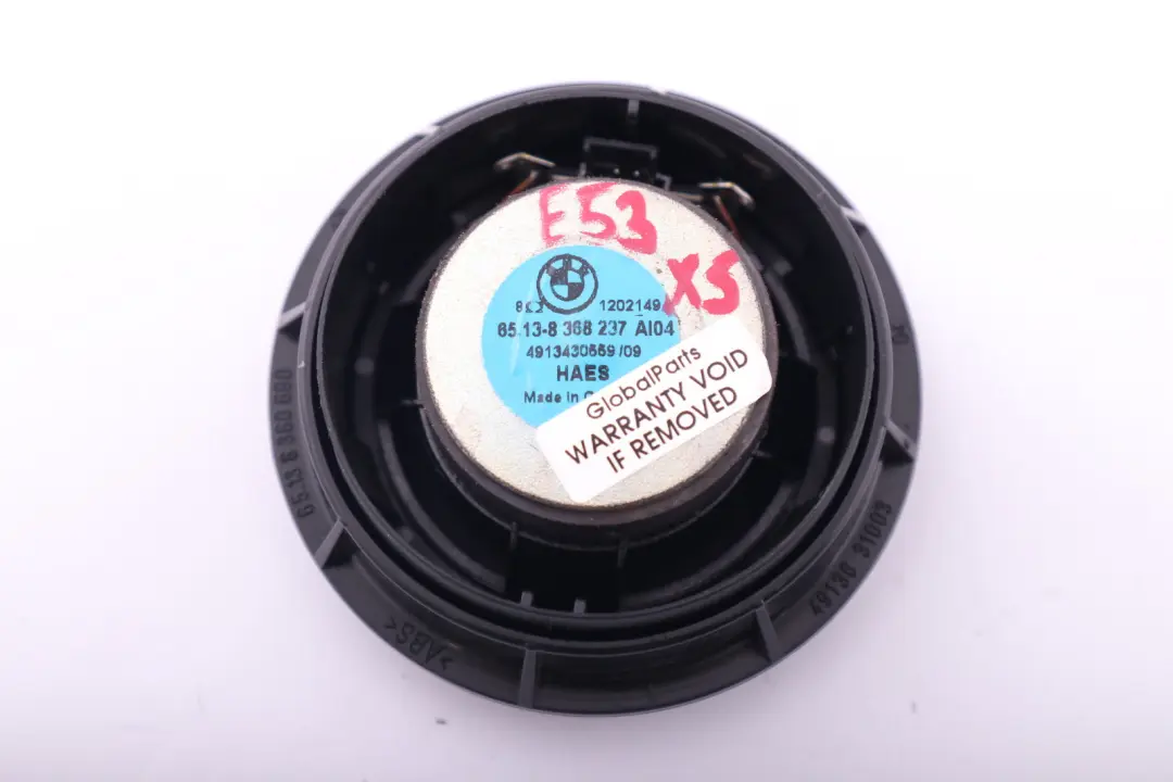 Mitteltonlautsprecher Hifi Schwarz für BMW E53 mit Teilenummer 8368237 BMW E53 Mitteltonlautsprecher Hifi Schwarz - SKU 8368237 - Teilenummer 8368237