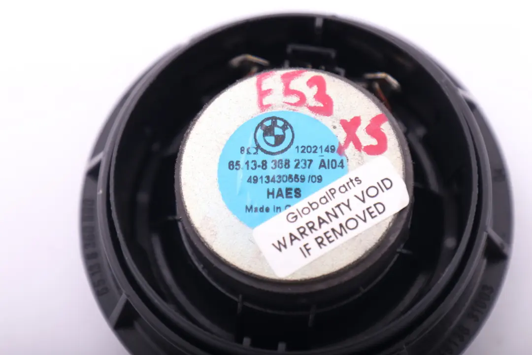 Loudspeaker HiFi Mid-Range Speaker to BMW X5 E53 Rear with Part number 8368237 BMW X5 E53 Rear Loudspeaker HiFi Mid-Range Speaker - SKU 8368237 - Part number 8368237