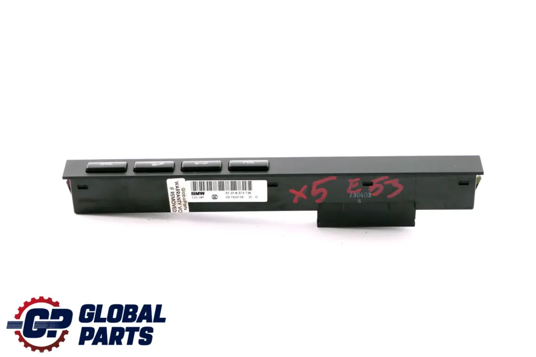 BMW X5 E53 Unidad De Interruptor De Control Consola Central PDC DSC - SKU 8373734 - Número de pieza 8373740