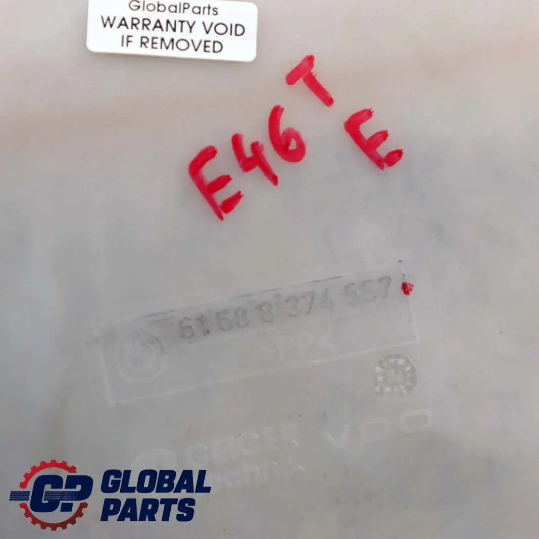 Botella Lavaparabrisas Contenedor para BMW E46 Berlina Touring con número de pieza 8374557 BMW E46 Berlina Touring Botella Lavaparabrisas Contenedor - SKU 8374557 - Número de pieza 8374557