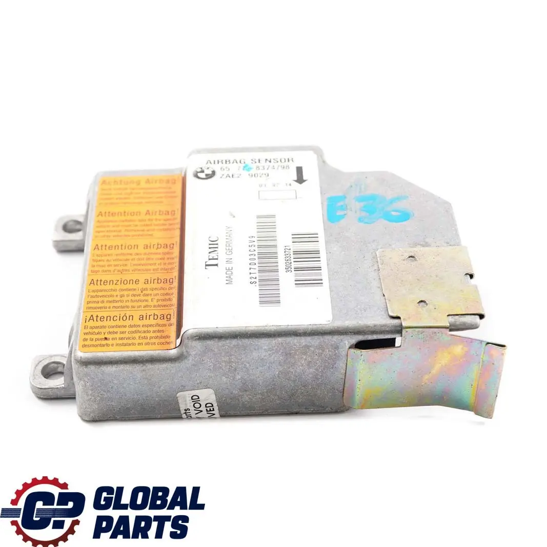 Moduł sensor poduszki airbag BMW Z3 E36 - SKU 8374798 - Numer Części 8379502