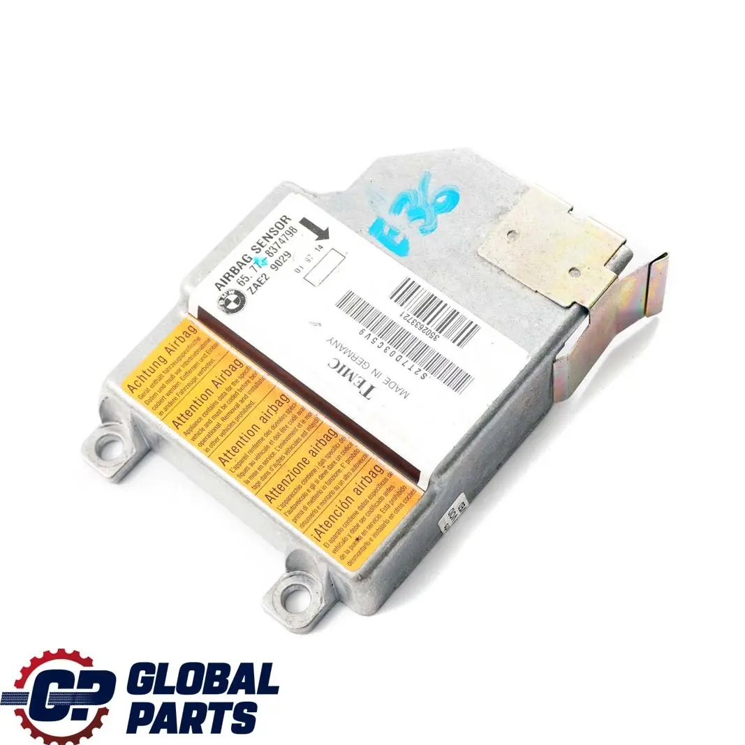 BMW Serie 3 Z3 E36 Airbag Unidad De Control Modulo Sensor ECU - SKU 8374798 - Número de pieza 8379502