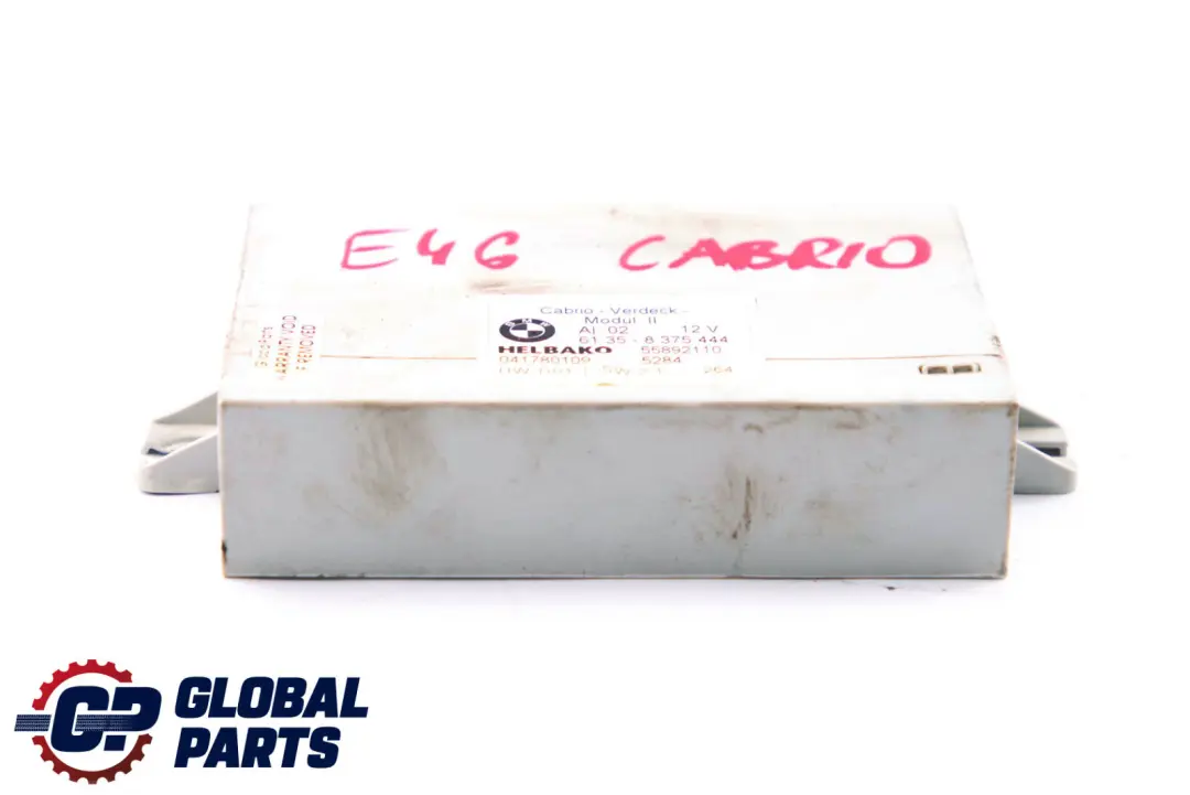 BMW E46 Cabrio Cabriolet Toit rabattable Module ECU - SKU 8375444 - Numéro de pièce 8375444