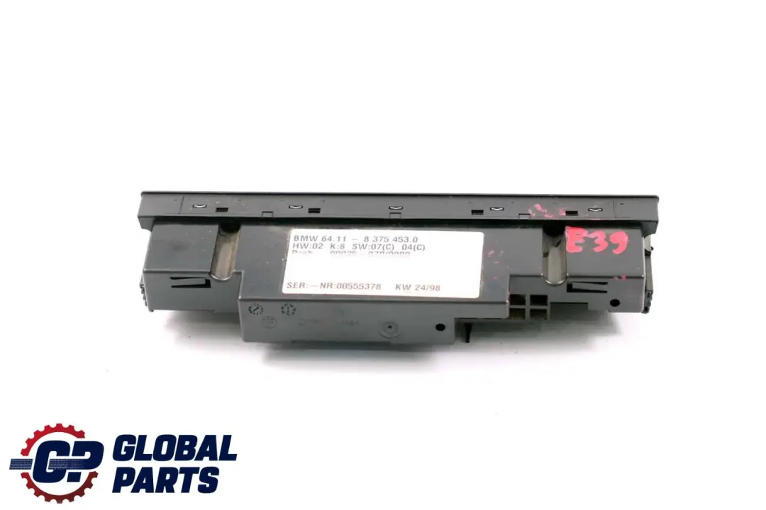 Bedienteil Klimaautomatik Klimaanlage für BMW 5 er E39 mit Teilenummer 8375453 BMW 5 er E39 Bedienteil Klimaautomatik Klimaanlage - SKU 8375453 - Teilenummer 8375453