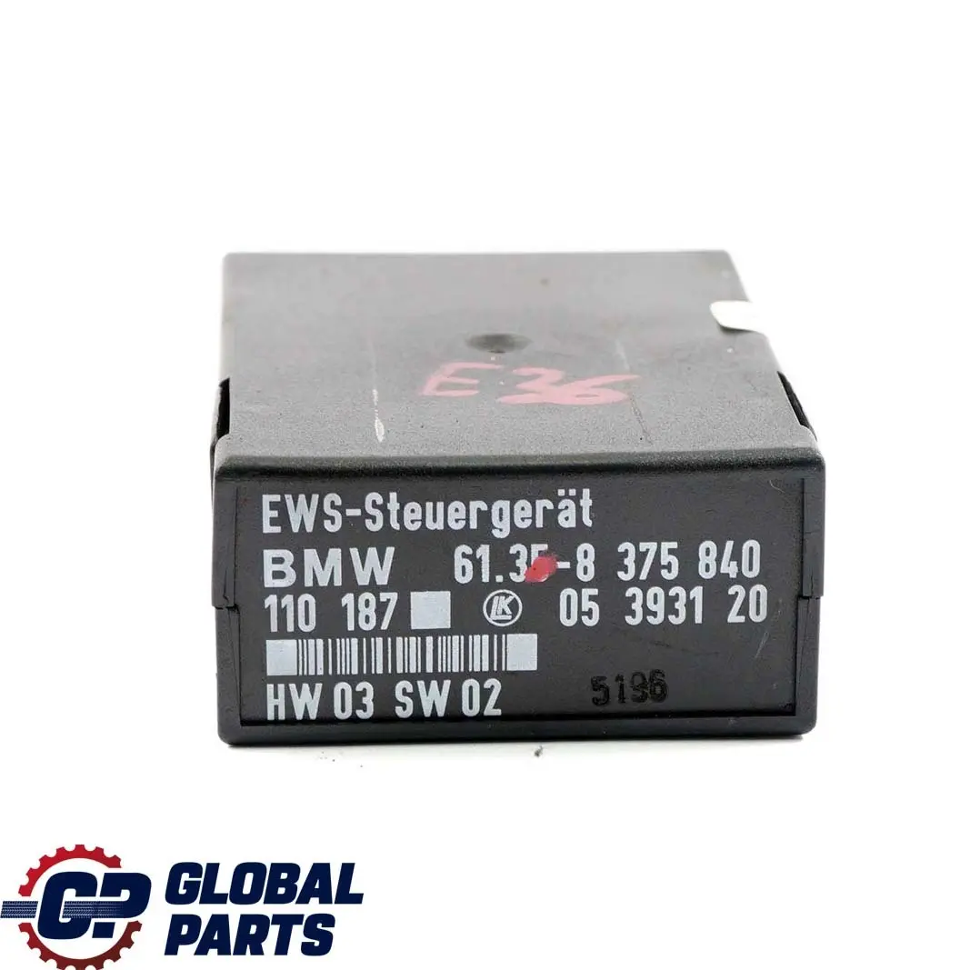 Control Unit EWS II Module to BMW 3 Series E36 with Part number 8375840 BMW 3 Series E36 Control Unit EWS II Module - SKU 8375840 - Part number 8375840