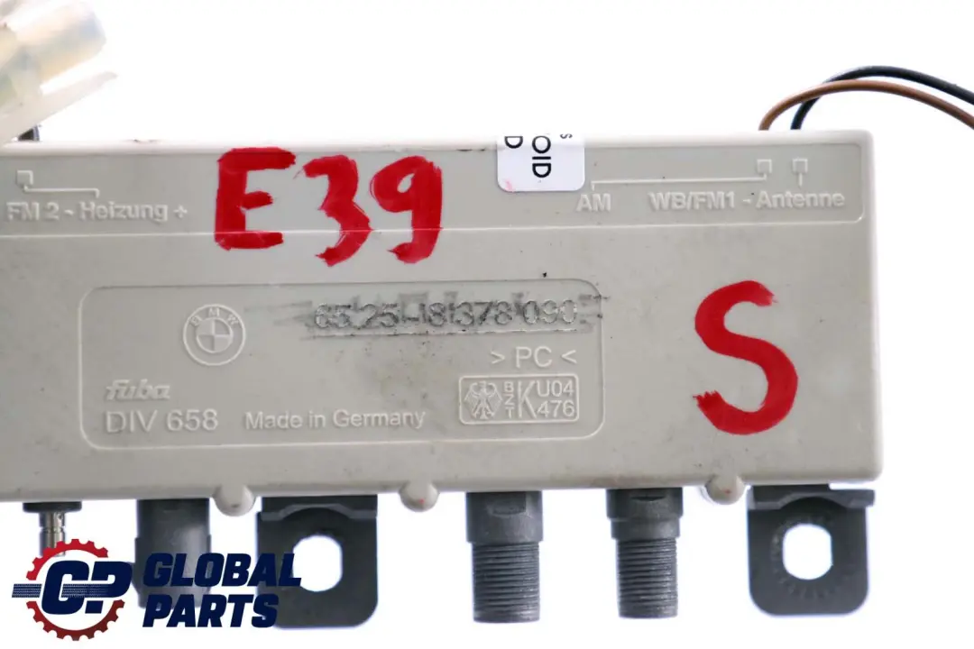 BMW 5 7 Series E39 E38 Saloon Aerial Radio Antenna Diversity Amplifier - SKU 8378090 - Part number 8378090
