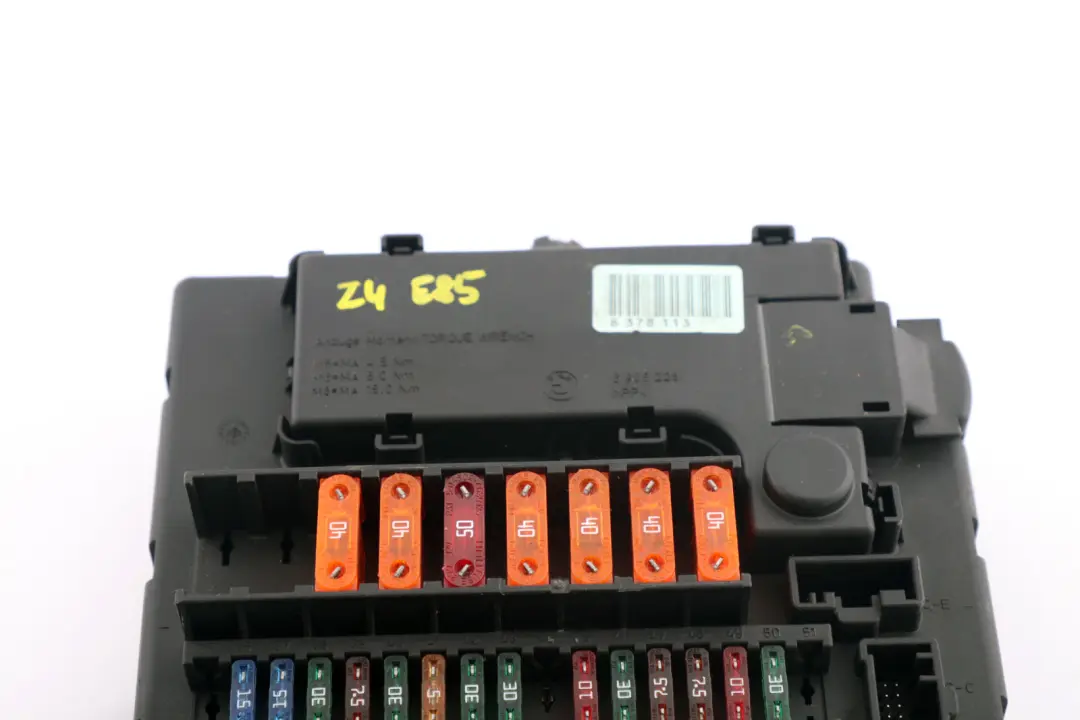 BMW Z4 E85 E86 Scatola Dei Fusibili Interna - SKU 8378113 - Numero di parte 8378113