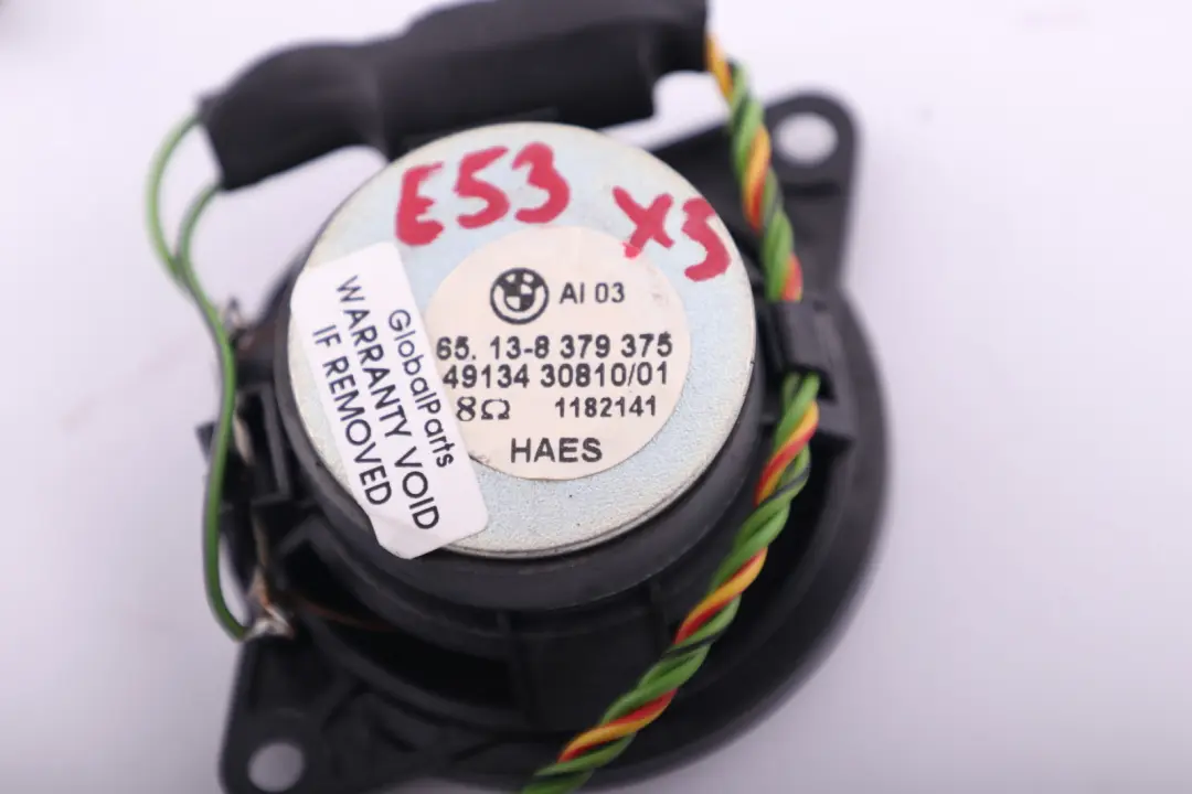 BMW X5 E53 Altavoz Altavoz Tweeter Delantero 6513 - SKU 8379375 - Número de pieza 8379375