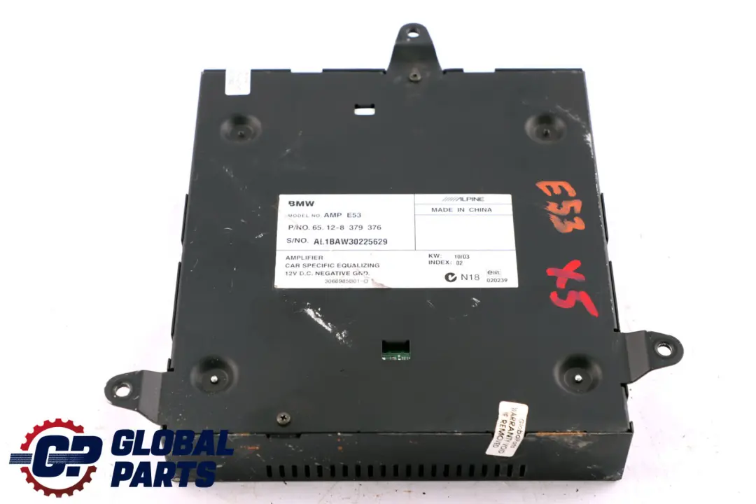 BMW X5 E53 Verstärker Hifi Lautsprecher System 6512 - SKU 8379376 - Teilenummer 8379376