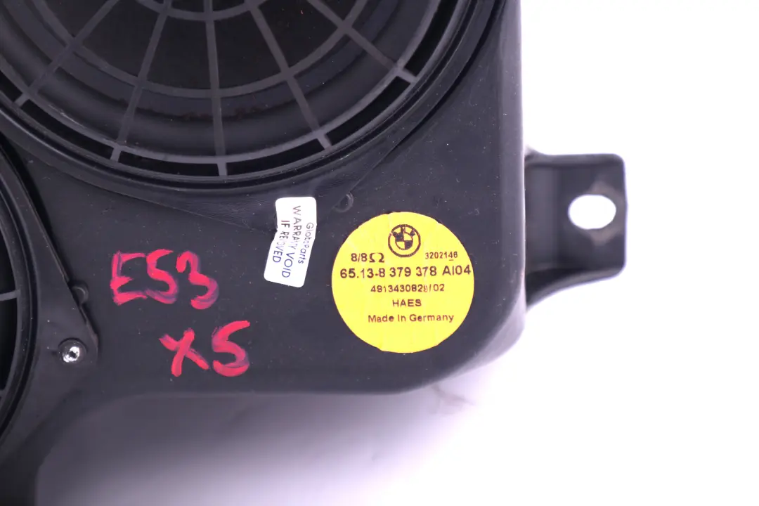 Audio Speaker Subwoofer Hifi System Professional to BMW 5 Series E53 Rear with Part number 6915157 BMW 5 Series E53 Rear Audio Speaker Subwoofer Hifi System Professional - SKU 8379378 - Part number 6915157