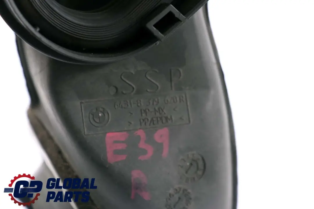 BMW E39 Canal d'air du microfiltre - SKU 8379620 - Numéro de pièce 8379620