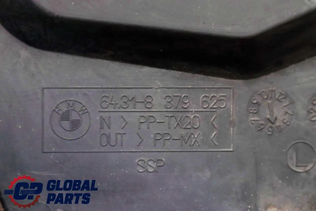BMW 5 Series E39 Lower Air Microfilter Cover Housing Part Left N/S - SKU 8379625 - Part number 8379625