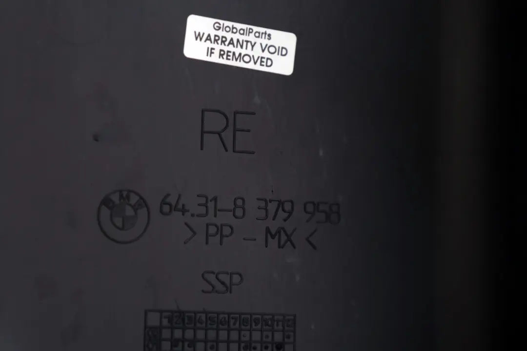 Luftkanal Mikrofilter rechts 6431 für BMW 7 er E65 E66 E67 mit Teilenummer 8379958 BMW 7 er E65 E66 E67 Luftkanal Mikrofilter rechts 6431 - SKU 8379958 - Teilenummer 8379958