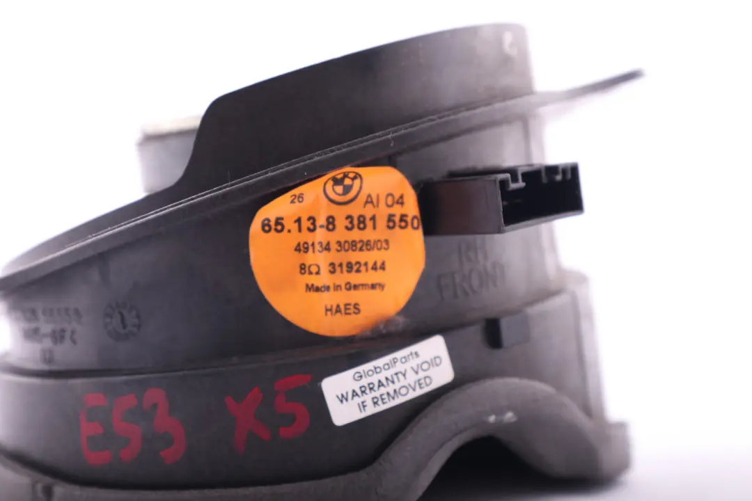 Haut-Parleur Top Hifi Droite 70-12.000 Hz pour BMW X5 E53 à propos du numéro de pièce 8381550 BMW X5 E53 Haut-Parleur Top Hifi Droite 70-12.000 Hz - SKU 8381550 - Numéro de pièce 8381550