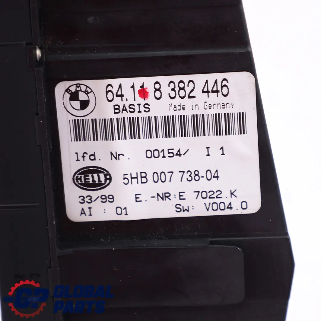 Module de contrôle de la climatisation automatique pour BMW E46 à propos du numéro de pièce 8382446 BMW E46 Module de contrôle de la climatisation automatique - SKU 8382446 - Numéro de pièce 8382446