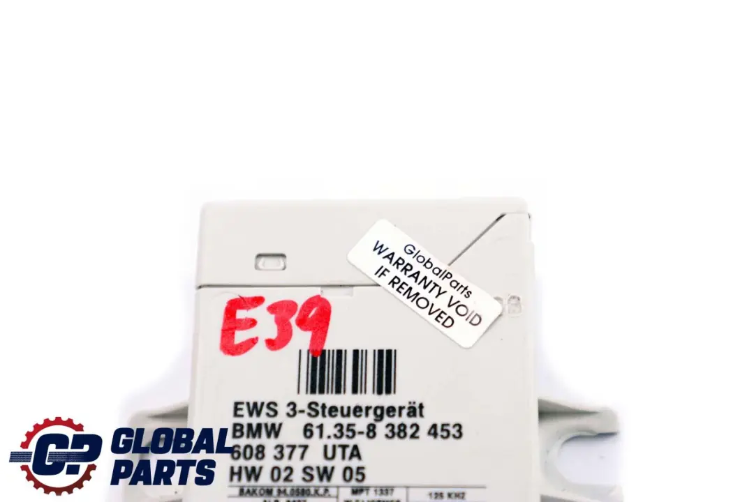 BMW X3 E83 X5 E53 E38 E39 E46 EWS 3 Central Lock Immobilizer Module ECU - SKU 8382453 - Part number 8382453
