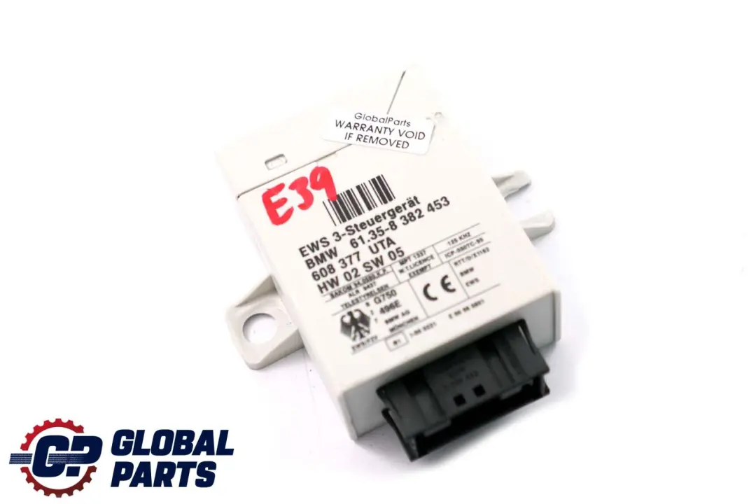 BMW X3 E83 X5 E53 E38 E39 E46 EWS 3 Inmovilizador Bloqueo Central ECU - SKU 8382453 - Número de pieza 8382453