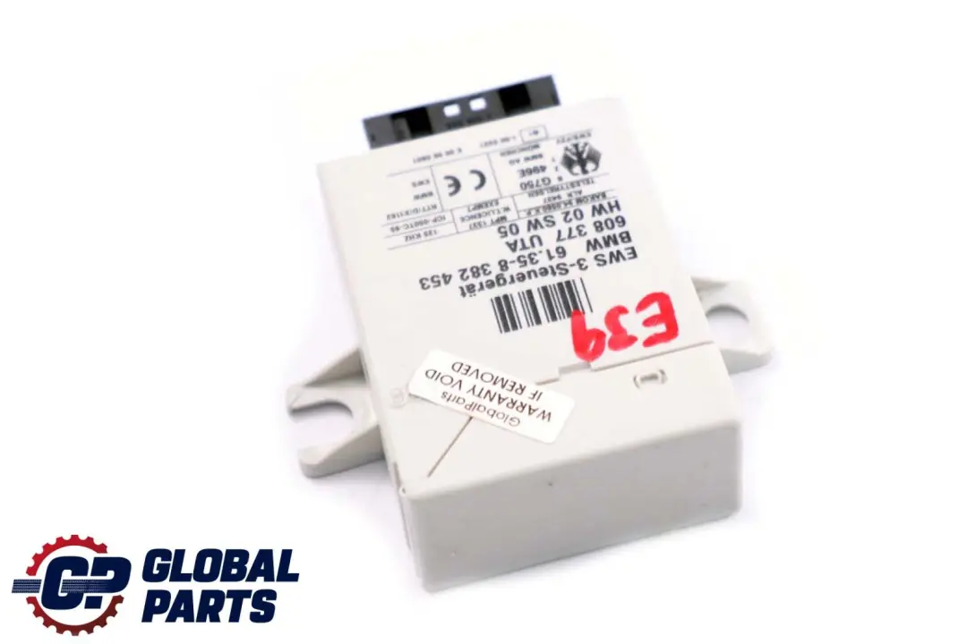 BMW X3 E83 X5 E53 E38 E39 E46 EWS 3 Inmovilizador Bloqueo Central ECU - SKU 8382453 - Número de pieza 8382453