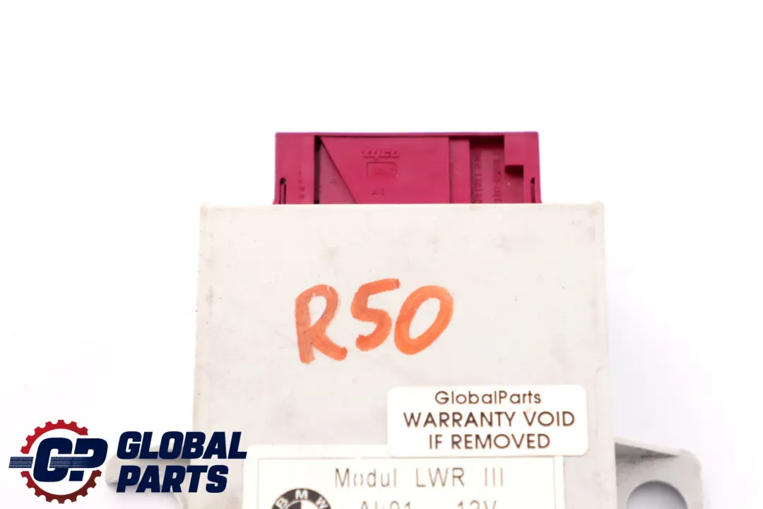 Headlight Aim Range Control Unit Module ECU Xenon to Mini R50 R53 with Part number 8383551 Mini R50 R53 Headlight Aim Range Control Unit Module ECU Xenon - SKU 8383551 - Part number 8383551