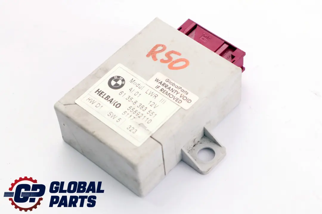 Headlight Aim Range Mini R50 R53 Control Unit Module ECU Xenon  - SKU 8383551 - Part number 8383551