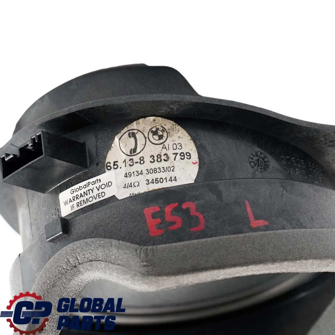 BMW X5 E53 Puerta Altavoz Altavoz Estéreo Izquierdo - SKU 8383799 - Número de pieza 8383799