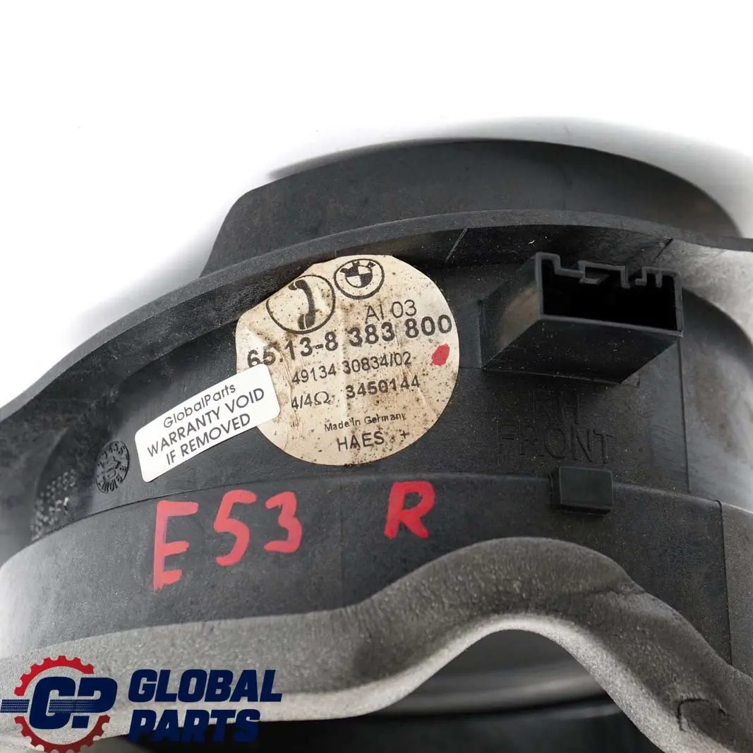 BMW X5 Series E53 Door Speaker Loudspeaker Stereo Right - SKU 8383800 - Numéro de pièce 8383800