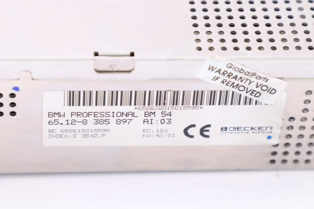 BMW E39 E46 E53 Radio BMW Professional TMC 6512 - SKU 8385897 - Teilenummer 8385897