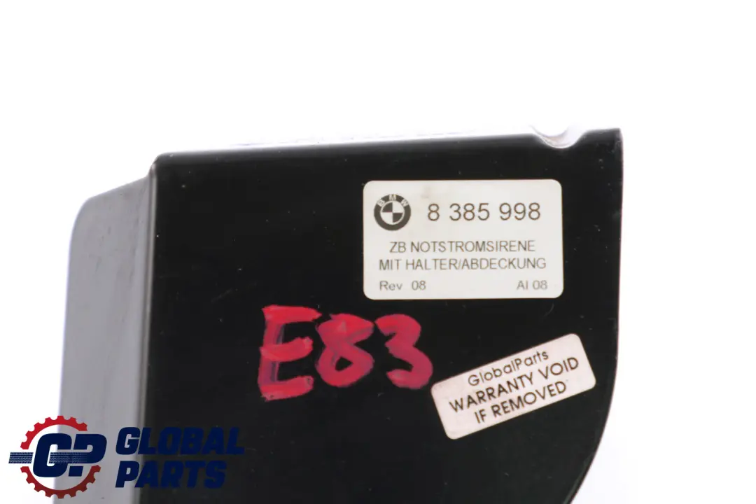 BMW X3 E83 LCI E46 Notfallalarm Sirene Steuergerät Abdeckung - SKU 8385999 - Teilenummer 8385999