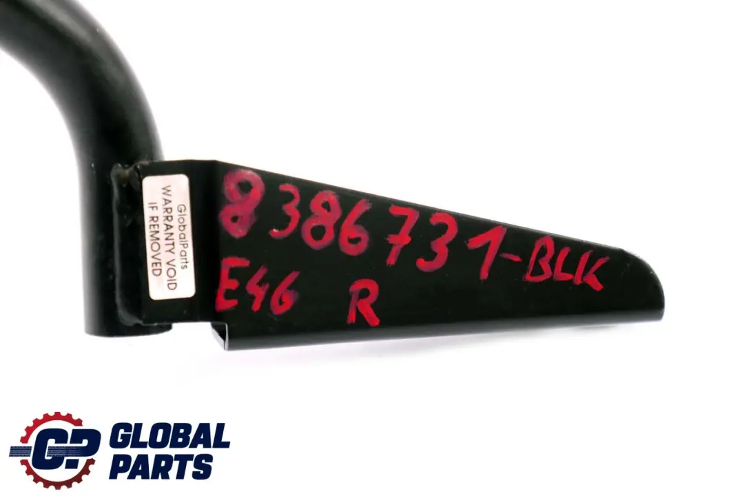 BMW E46 Convertible Charnière couvre-câble Rabat supérieur pliant Droit - SKU 8386731-BLK - Numéro de pièce 8386731