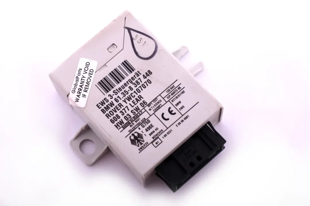 BMW 3 X3 X5 er E46 E53 E83 Mini Cooper One R50 Steuergerät EWS IV 4.3 - SKU 8387448 - Teilenummer 8387448