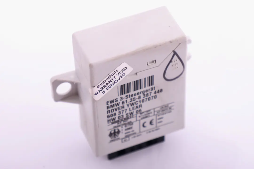 Control Unit EWS 3 to BMW 3 X3 X5 Series E46 E53 E83 Mini Cooper One R50 with Part number 8387448 BMW 3 X3 X5 Series E46 E53 E83 Mini Cooper One R50 Control Unit EWS 3 - SKU 8387448 - Part number 8387448