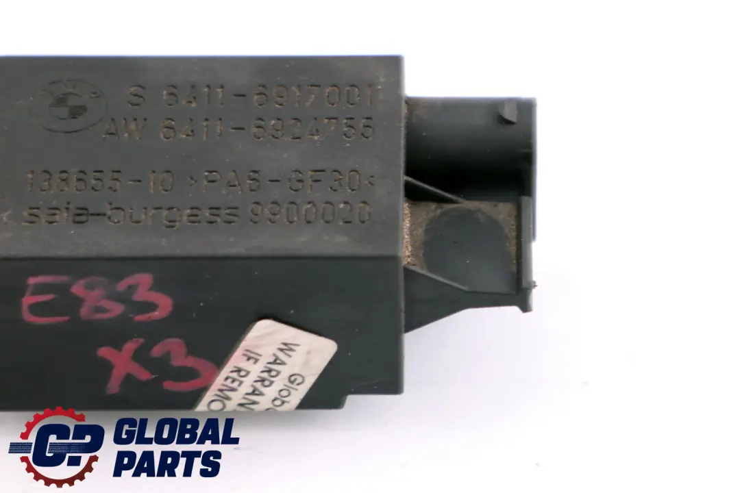 BMW X3 X5 E46 E39 E38 E83 E53 E85 Sensor Ventilador Auxiliar Aire Acondicionado - SKU 8391470 - Número de pieza 8391470