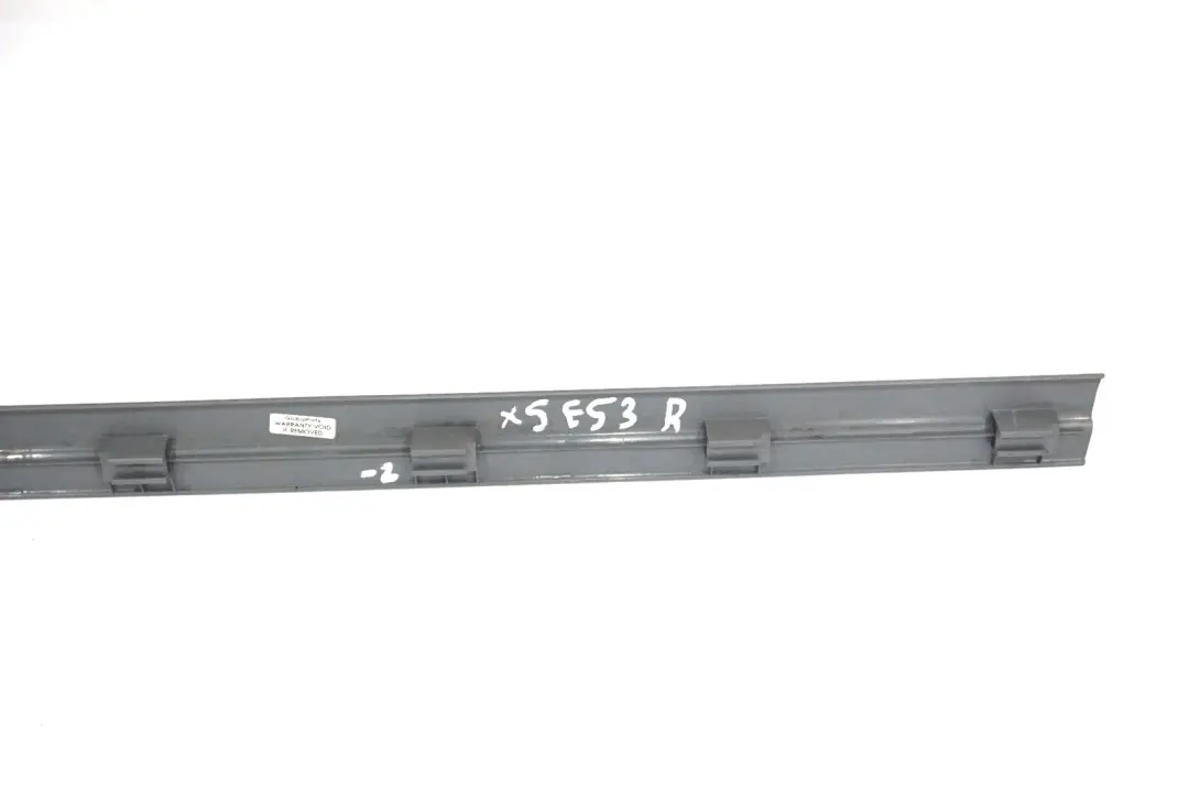 BMW X5 Series E53 Entrance Cover Kick Trim Front Right O/S Grey 8402108 - SKU 8402108-2 - Part number 8262622