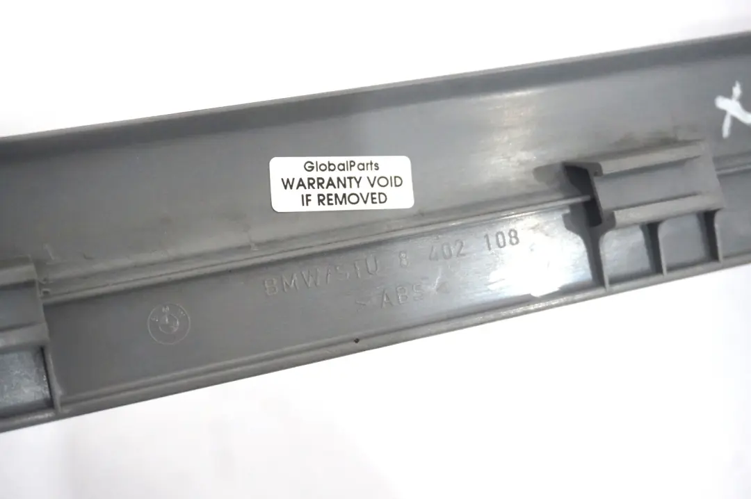 BMW X5 Series E53 Entrance Cover Kick Trim Front Right O/S Grey 8402108 - SKU 8402108-2 - Part number 8262622