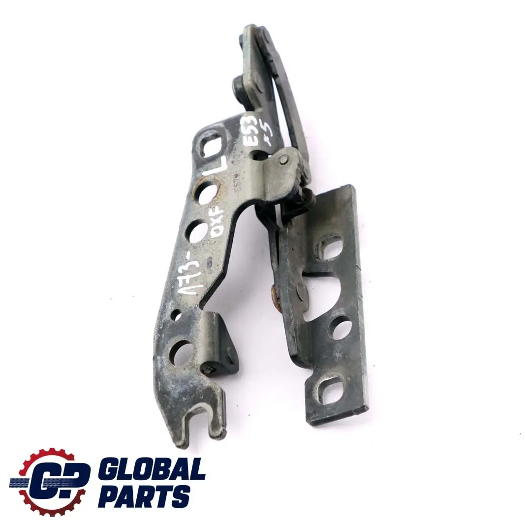 BMW X5 E53 Left Engine Hood Hinge Bonnet N/S Oxfordgruen Oxford Green - SKU 8402173-OXF - Part number 8402173