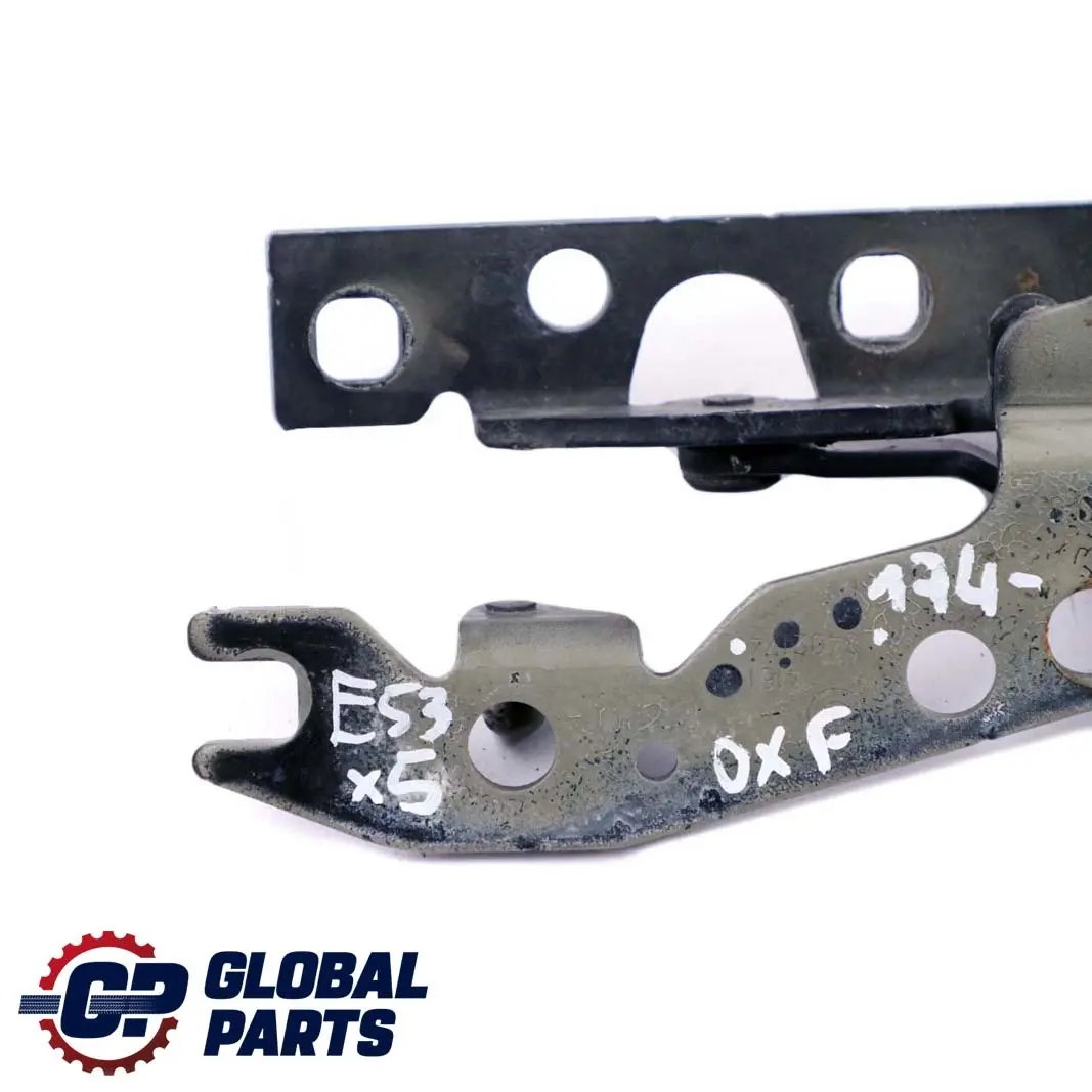 Right Engine Hood Hinge Bonnet O/S Oxfordgruen Oxford Green 8402174 to BMW X5 E53 with Part number 7006124 BMW X5 E53 Right Engine Hood Hinge Bonnet O/S Oxfordgruen Oxford Green 8402174 - SKU 8402174-OXF - Part number 7006124