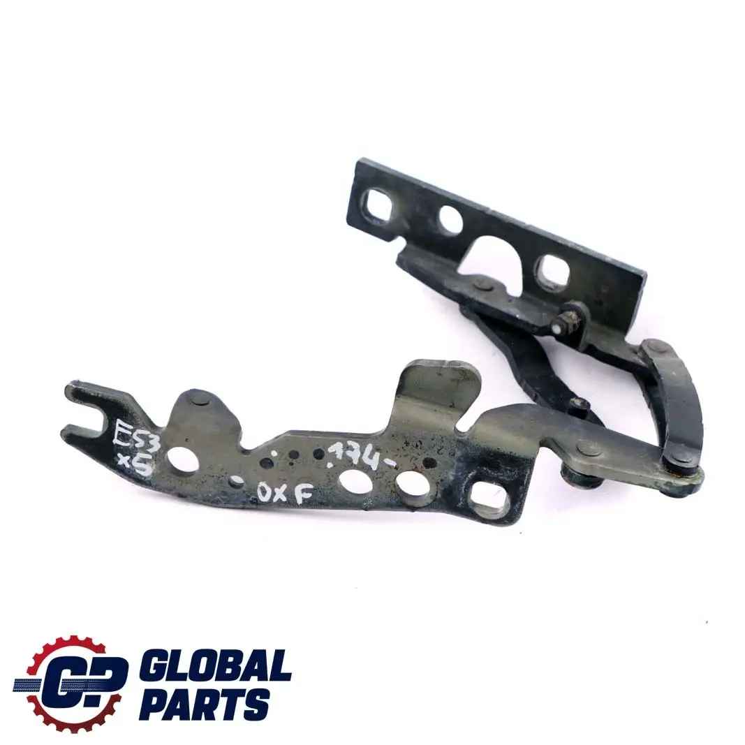 Right Engine Hood Hinge Bonnet O/S Oxfordgruen Oxford Green 8402174 to BMW X5 E53 with Part number 7006124 BMW X5 E53 Right Engine Hood Hinge Bonnet O/S Oxfordgruen Oxford Green 8402174 - SKU 8402174-OXF - Part number 7006124