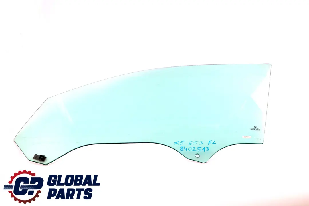 Seitenscheibe Tür vorne links grün Glas AS2 5132 für BMW X5 er E53 mit Teilenummer 51328402513 BMW X5 er E53 Seitenscheibe Tür vorne links grün Glas AS2 5132 - SKU 8402513 - Teilenummer 51328402513