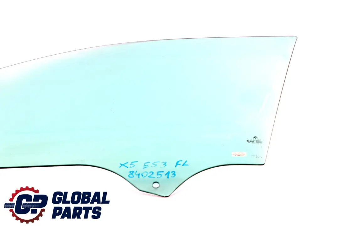BMW X5 E53 Laterale Porte avant Gauche Vert Verre AS2 5132 - SKU 8402513 - Numéro de pièce 51328402513