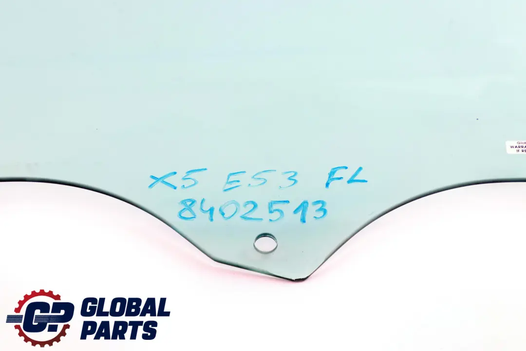 BMW X5 E53 Szyba Drzwi Boczna Przód Lewo AS2 - SKU 8402513 - Numer Części 51328402513