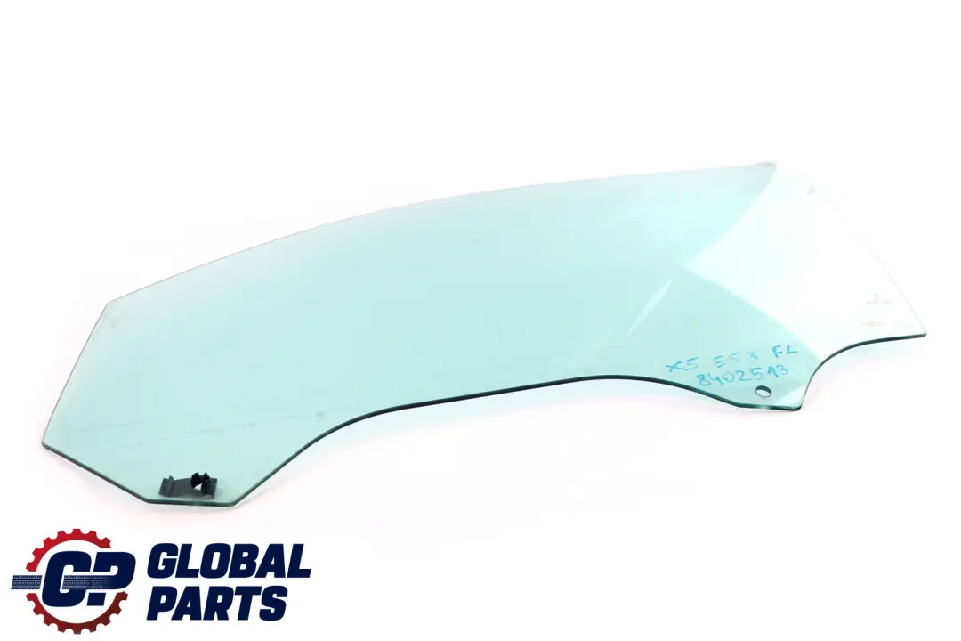 Puerta Delantera Izquierda Verde Ventana Lateral AS2 5132 para BMW E53 con número de pieza 51328402513 BMW E53 Puerta Delantera Izquierda Verde Ventana Lateral AS2 5132 - SKU 8402513 - Número de pieza 51328402513