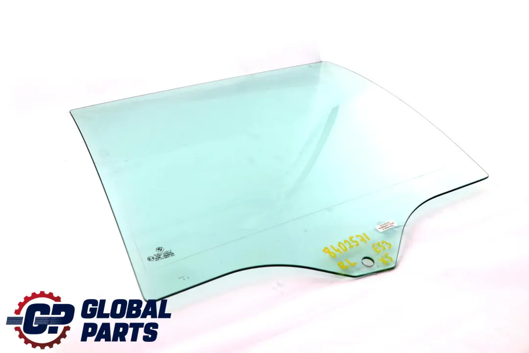 Finestrino Verde Porta Posteriore Sinistra 5134 per BMW X5 E53 con numero di parte 8402571 BMW X5 E53 Finestrino Verde Porta Posteriore Sinistra 5134 - SKU 8402571 - Numero di parte 8402571