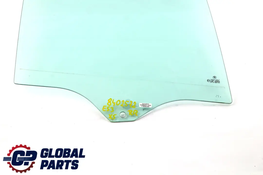 BMW X5 E53 Seitenfenster Grün Tür Hinten Rechts 5134 4 - SKU 8402572 - Teilenummer 51348402572