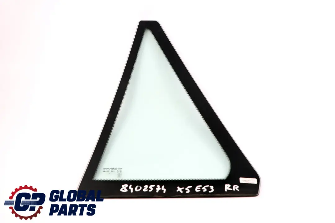 Cristal De La Puerta Trasera Derecha AS2 Verde para BMW E53 con número de pieza 8402574 BMW E53 Cristal De La Puerta Trasera Derecha AS2 Verde - SKU 8402574 - Número de pieza 8402574