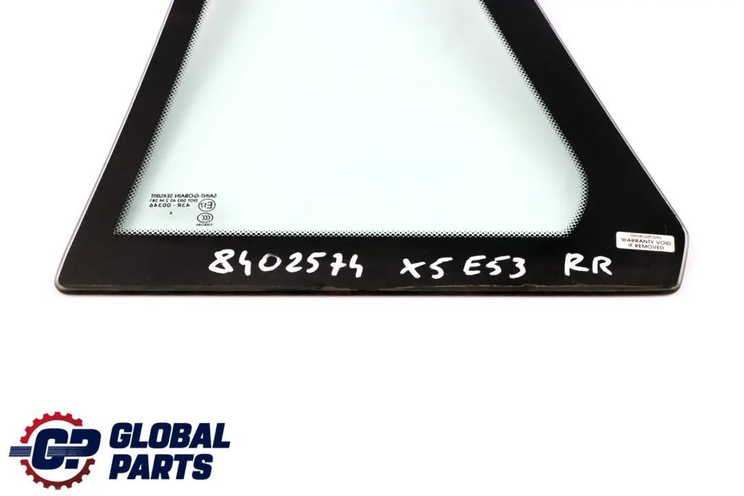 Szyba Drzwi Prawa Prawy Tył AS2 do BMW X5 E53 o numerze 8402574 BMW X5 E53 Szyba Drzwi Prawa Prawy Tył AS2 - SKU 8402574 - Numer Części 8402574