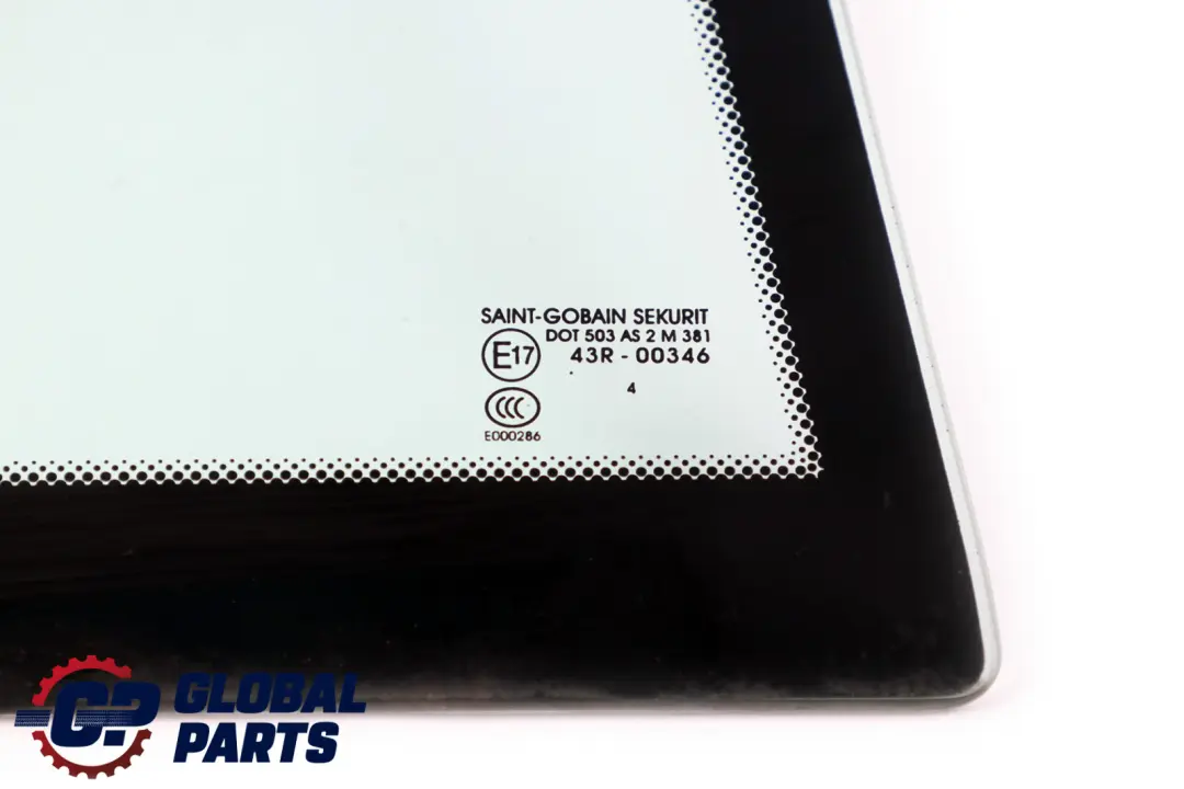 Side Fixed Window Glass Door Rear Right O/S Green AS2 to BMW X5 E53 with Part number 8402574 BMW X5 E53 Side Fixed Window Glass Door Rear Right O/S Green AS2 - SKU 8402574 - Part number 8402574