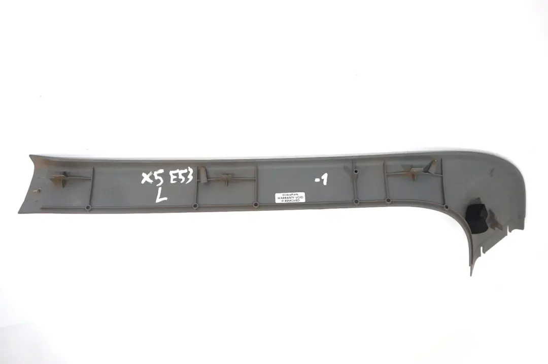BMW X5 Series E53 Tailgate Boot Top Upper Inner Trim Panel Rear Left N/S Grey - SKU 8402617-1 - Part number 8402617