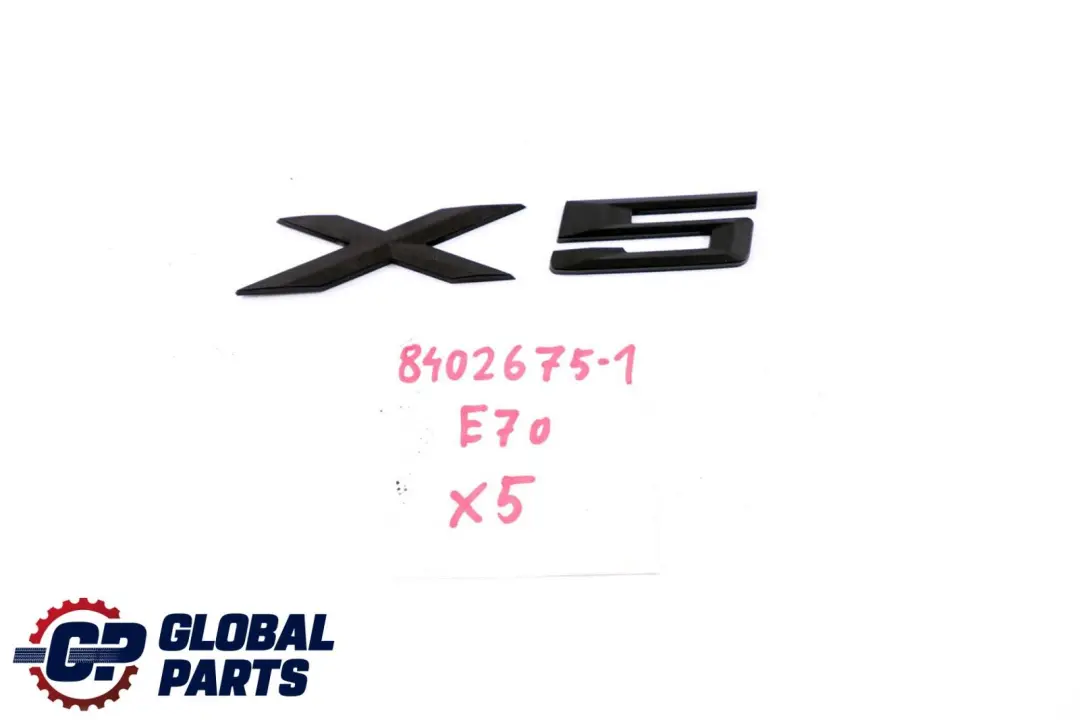 BMW X5 er 1 E53 E70 Hinten Kofferraum Emblem geklebt -X5- 5114 - SKU 8402675-1 - Teilenummer 8402675